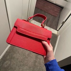small red bag